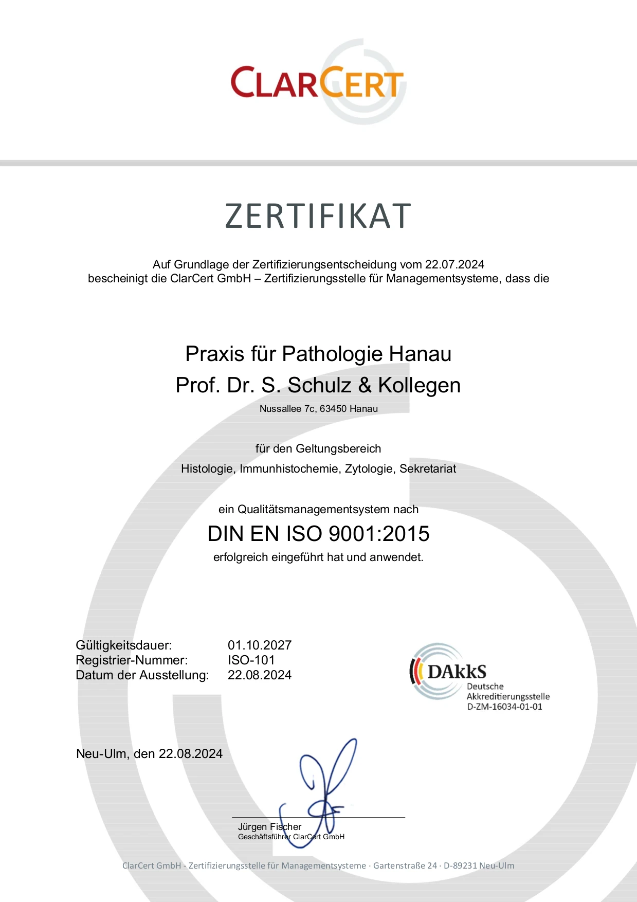 Zertifikat